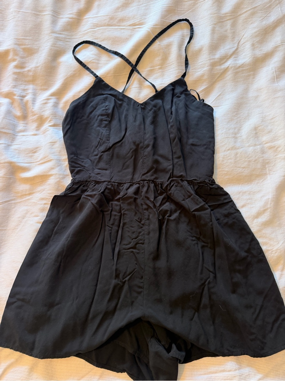 Black Strappy Romper